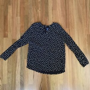 🌈 2/$10 Chaps long-sleeved black cotton shirt